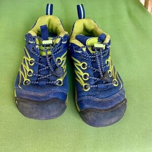 Keen Blue and Green Sneakers with Rubber Toe Cap